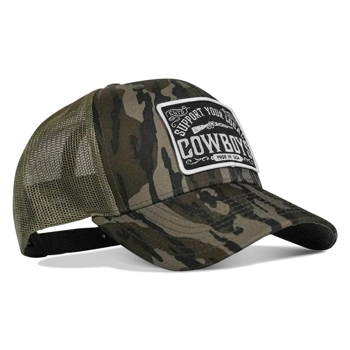 Support Your Local Cowboys Patch Snapback Hat