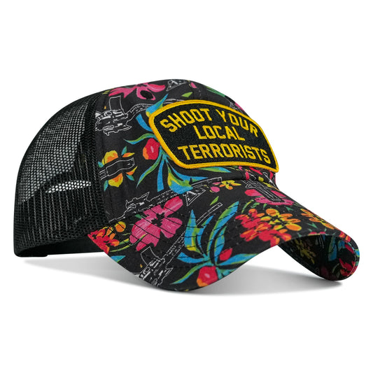 Shoot Your Local Terrorists Patch RipStop Tactical Mesh Snapback Hat