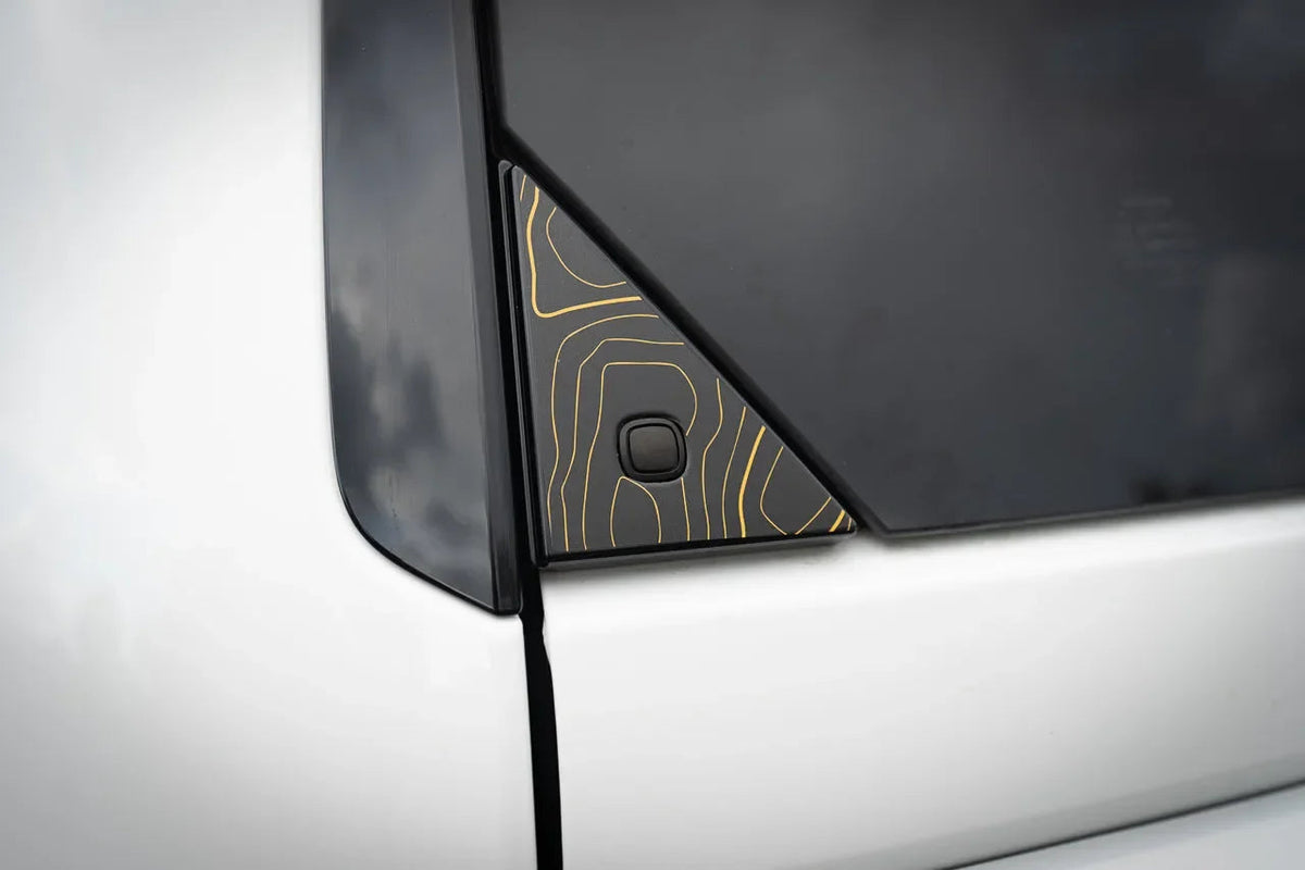 Topo Rear Glass Button Trim Overlay - 2024+ Land Cruiser / GX 550