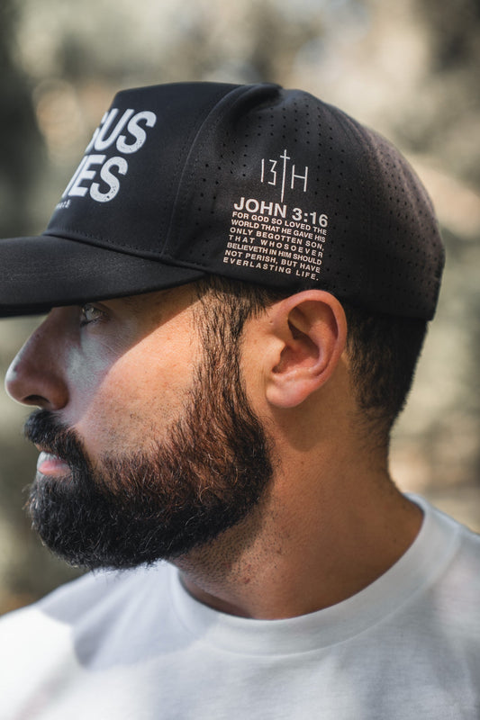 Jesus Saves Black Snapback