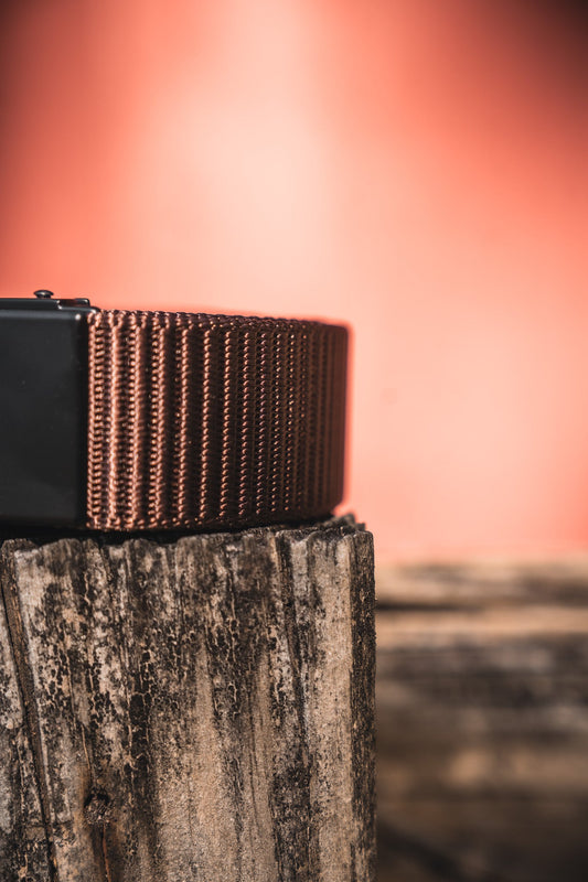 BU Logo Belt - Brown