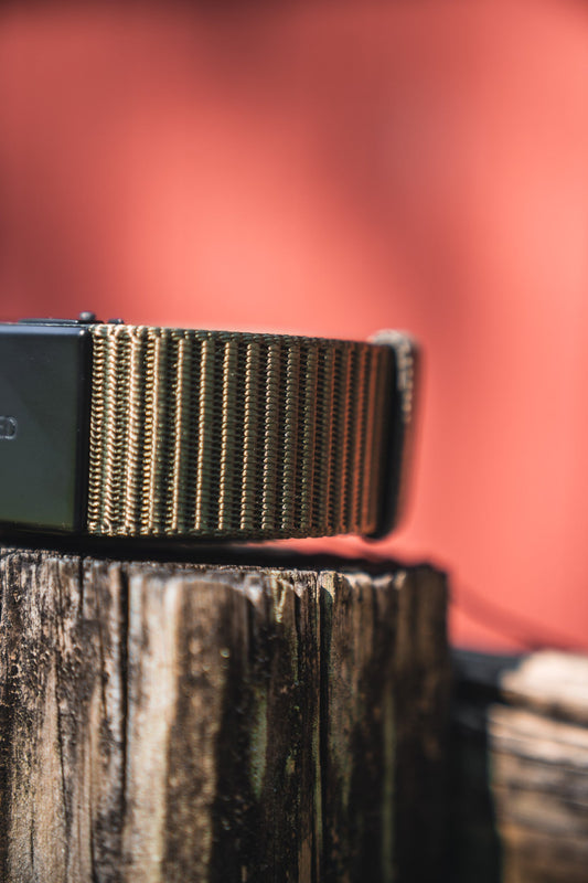 BU Logo Belt - Army Green