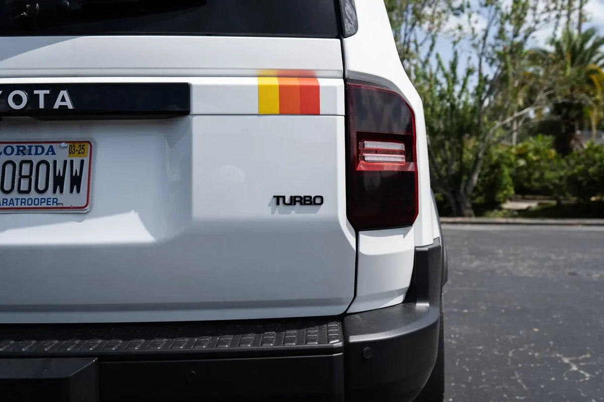 TURBO Acrylic Laser Series Tailgate Badge - 2024+ Land Cruiser / Tacoma / 2025+ 4Runner