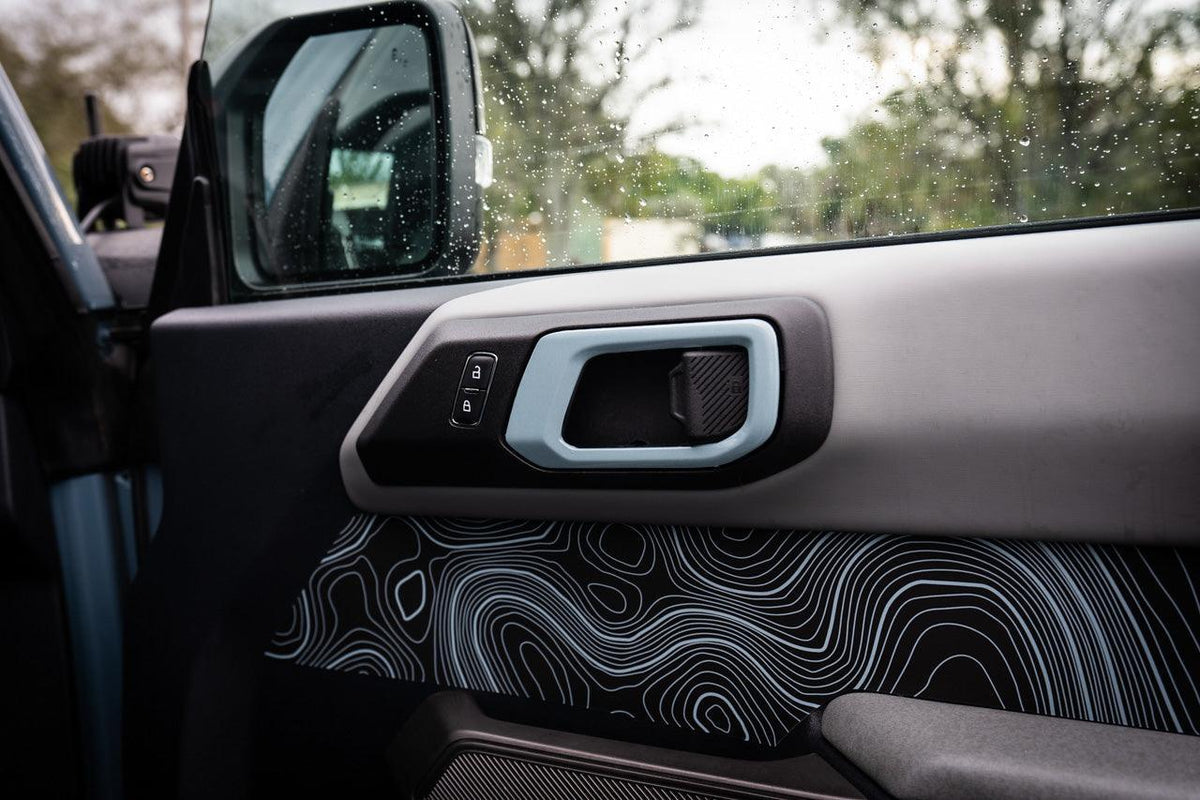Solid Color Interior Door Handle Overlays (Printed Series) - 2021+ Bronco