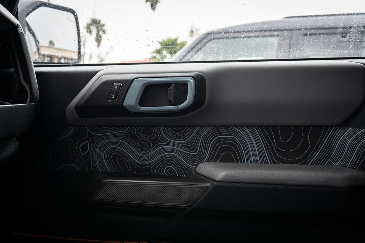 Solid Color Interior Door Handle Overlays (Printed Series) - 2021+ Bronco