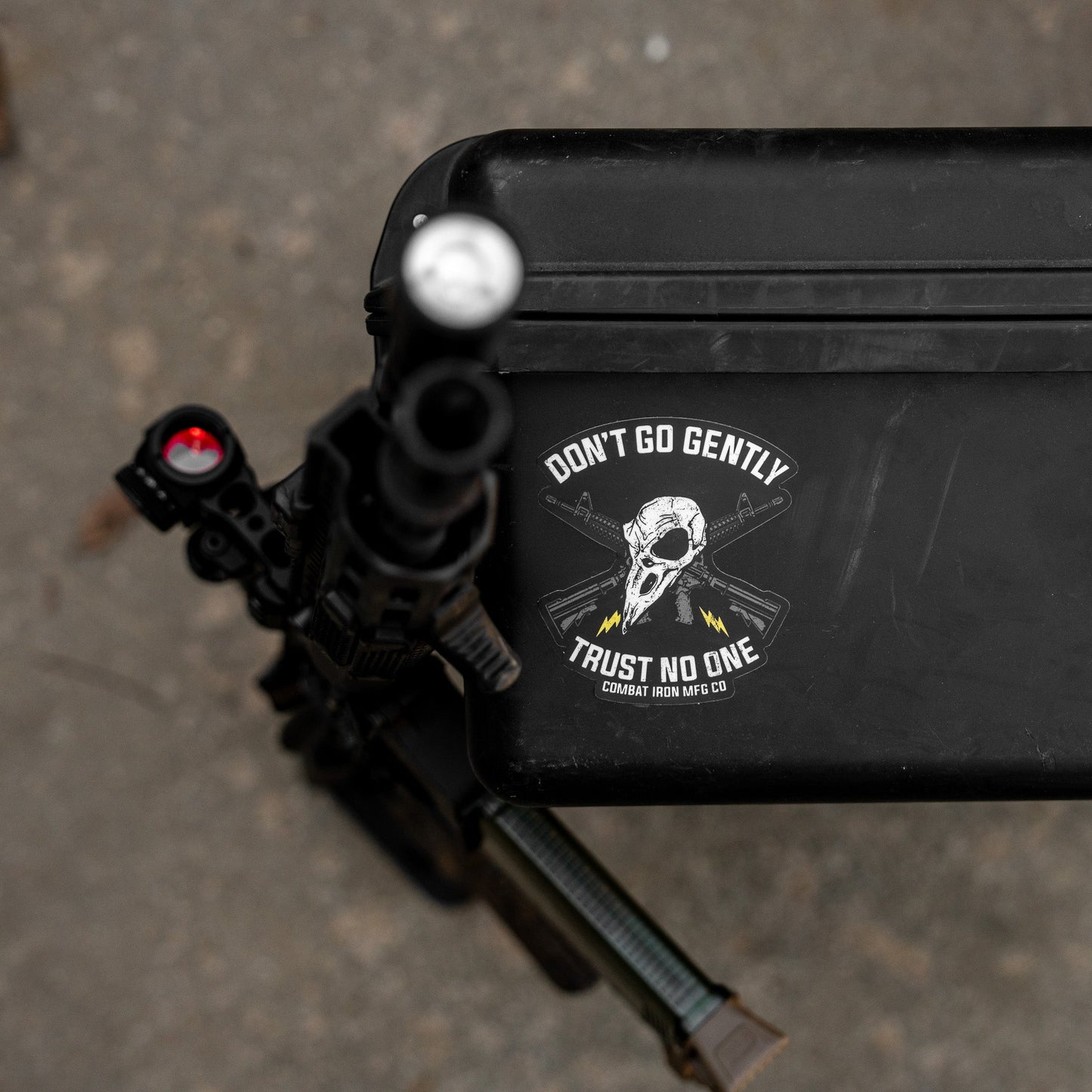 Don't Go Gently. Trust No One. Decal