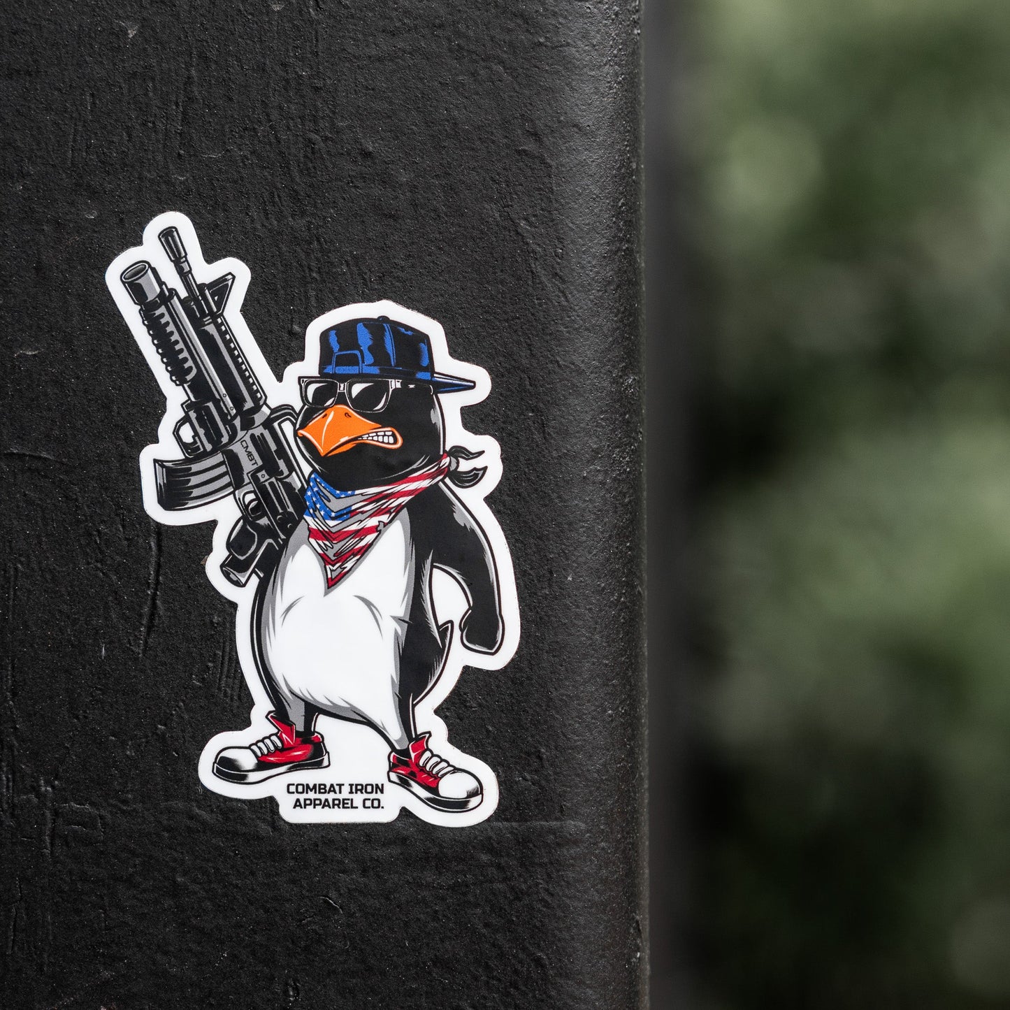 Patriotic Penguin Decal