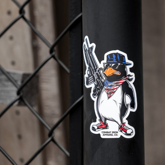 Patriotic Penguin Decal