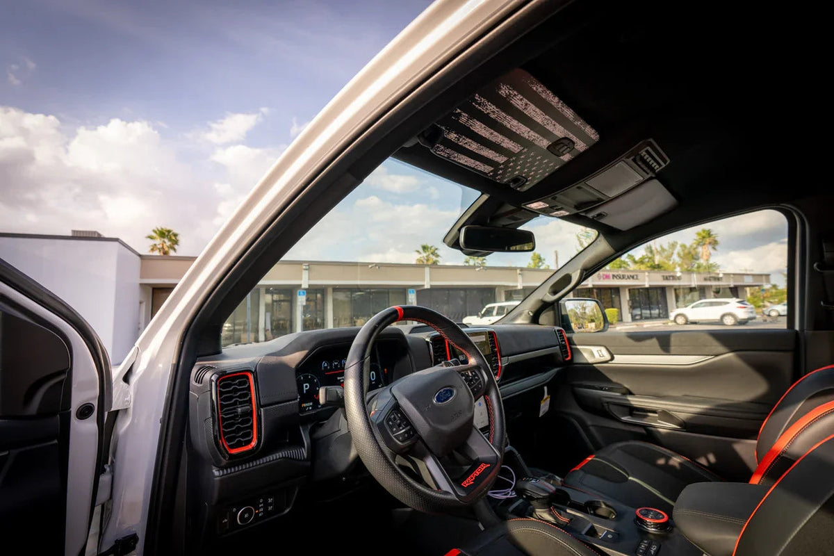 Freedom Series Sun Visor Overlays (Printed Series) - 2024+ Ranger Raptor (with Homelink)