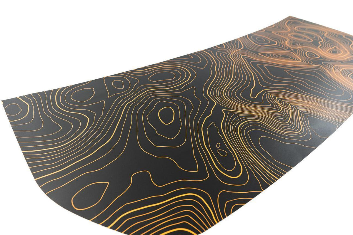 Topographic Map Premium Print Vinyl Rolls (3' or 6') - Matte Finish