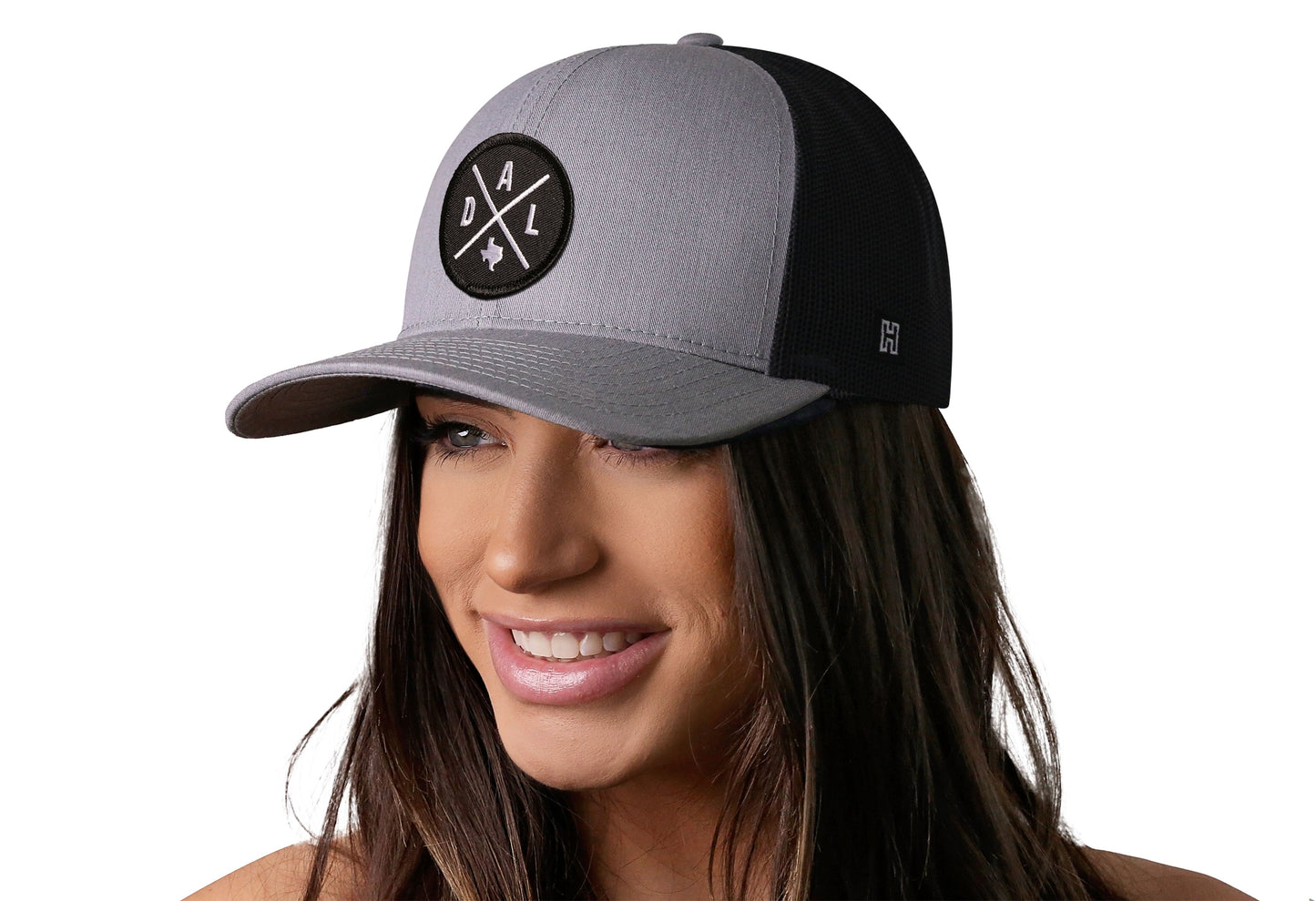 Dallas Trucker Hat | Gray-Black DAL X Snapback