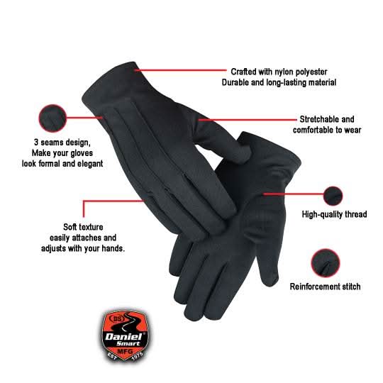 Dark Tie Black Formal Tuxedo Glove