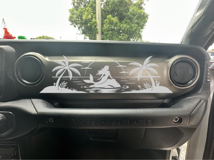 Mermaid Scene Dash Decal- Style 1