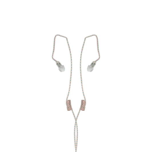 Invisible Series: The Ultimate Discrete Monitor Only IFB Dual Earpiece- 48 Inch Cable w/ 3.5mm(mini plug) Anchor/Broadcaster Earset