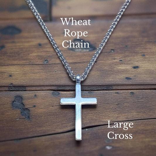 FAITH Classic Cross Necklace - Sterling Silver