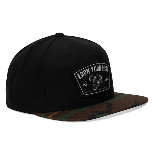Earn Your Rest Flatbill SnapBack Hat