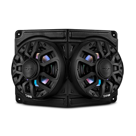 Universal Overhead Flat Mount Pod For Two 6.5” Speakers - Great for ATVs, UTVs, Golf Carts, Boats and more