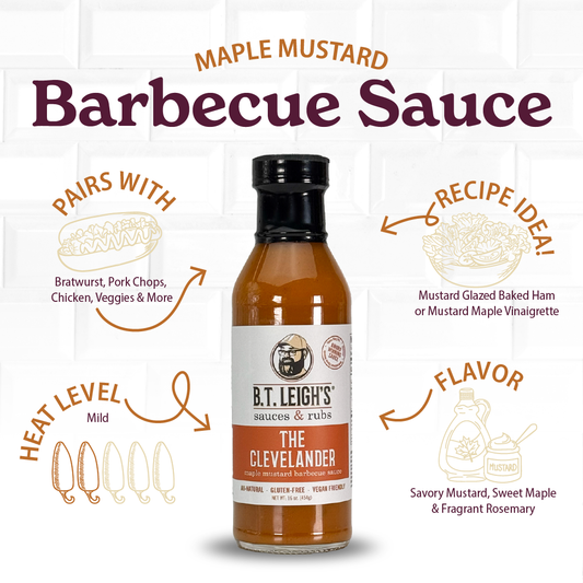 The Clevelander - Mustard Maple Rosemary Barbecue Sauce