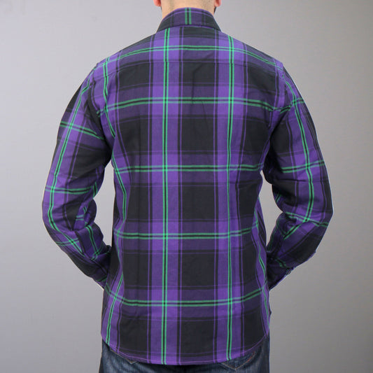 Hot Leathers Men's 'Voodoo' Multi/Color Cotton Flannel Shirt - Button Front - Riding/Casual/ Work Wear - FLM2011
