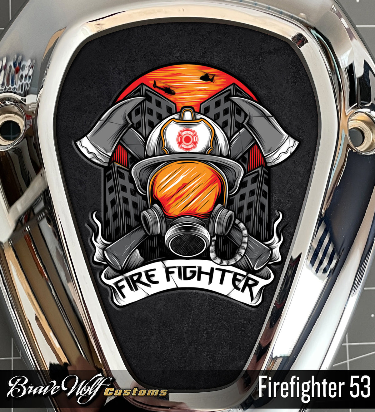 Powerplus V-Cover Decal - Firefighter 53
