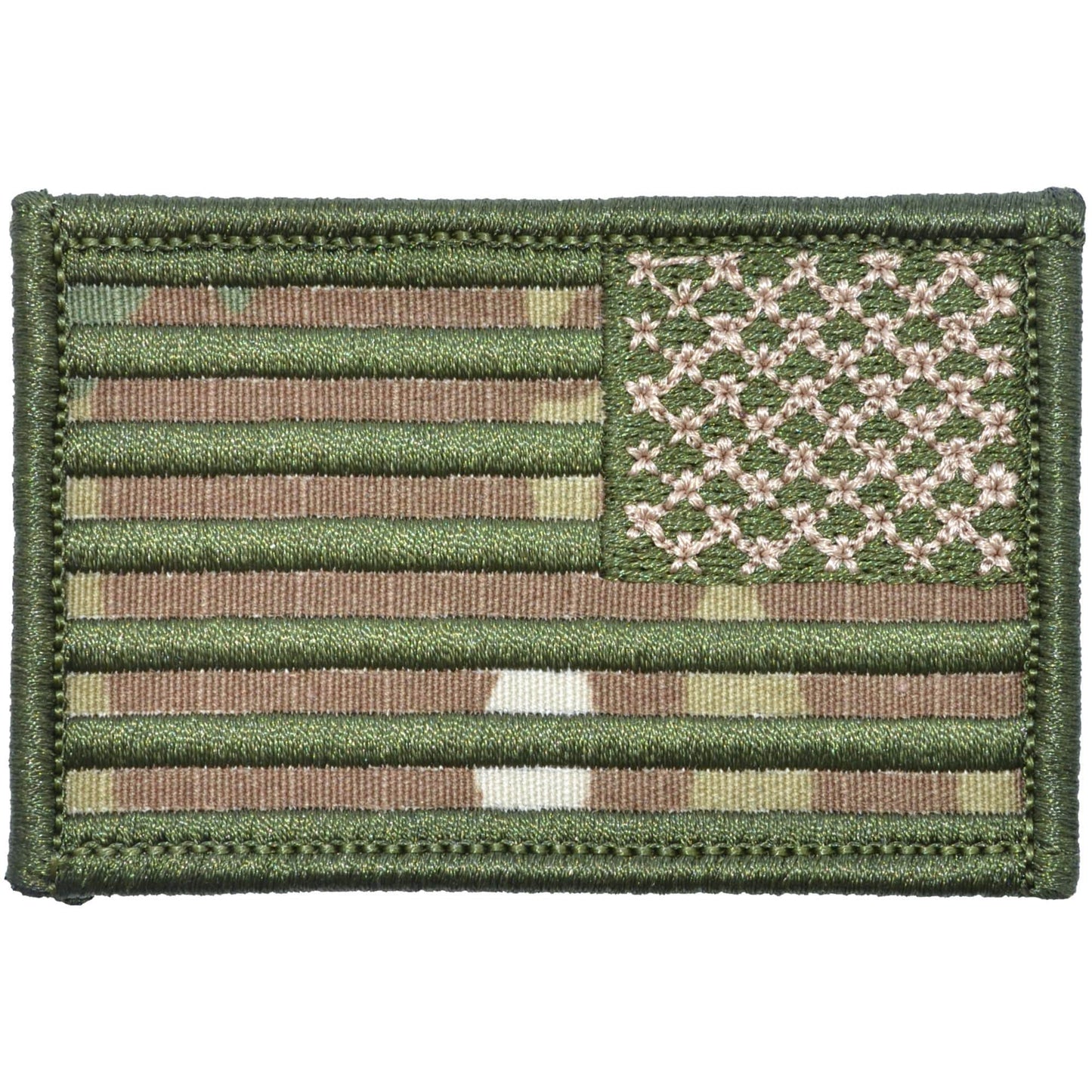 US Flag - 2x3 Patch - MultiCam w/ Olive Drab