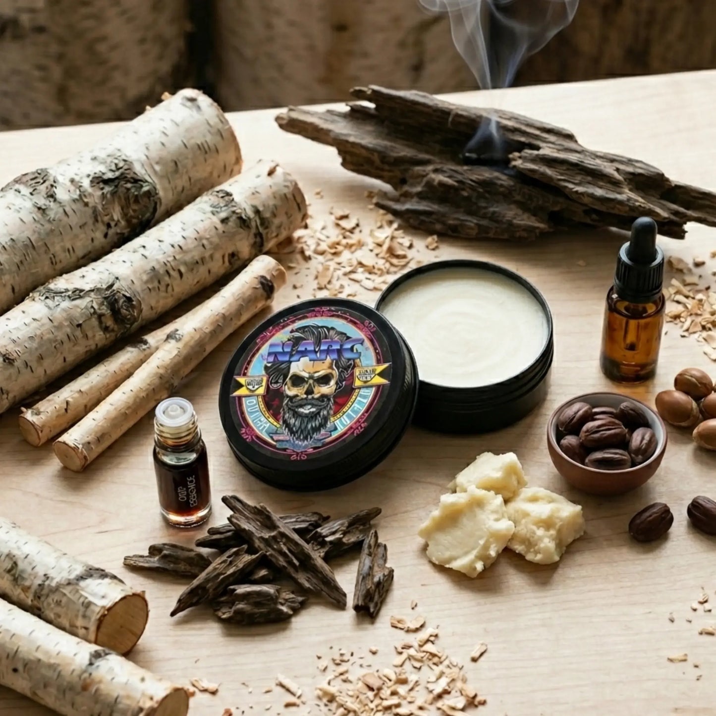 NARC 2oz Beard Balm Birchwood and Oud