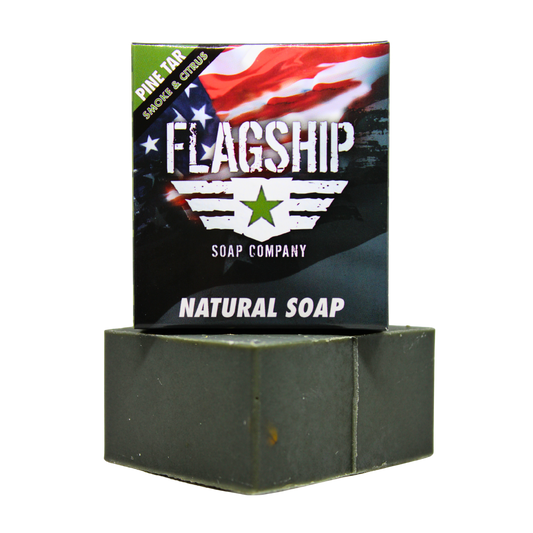 Pine Tar Natural Soap - Smoky and Citrus