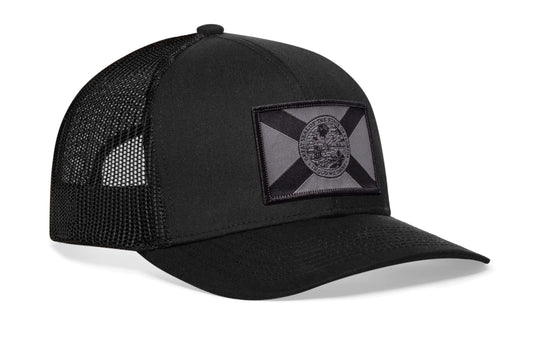 Florida Flag Trucker Hat | Black tactical Snapback