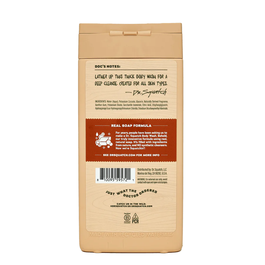 Wood Barrel Bourbon Body Wash