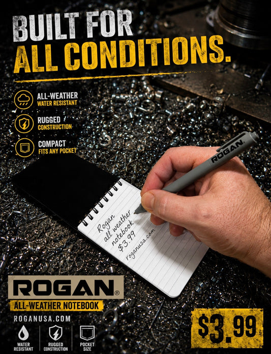 ROGAN All-Weather Notebook – 3” × 5”