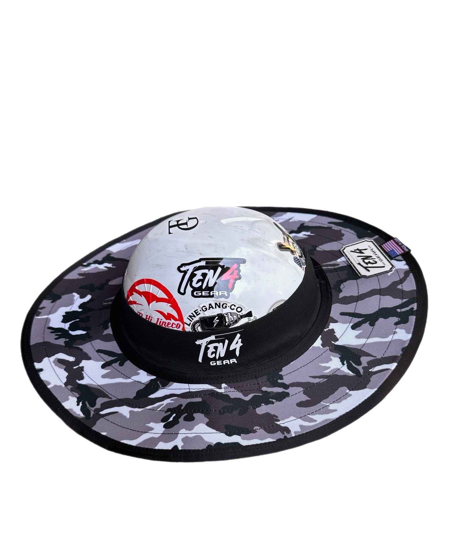 Urban Camo Hard Hat Sun Shade Visor – Water-Resistant Worksite Visor for Full Brim & Kask Hard Hats