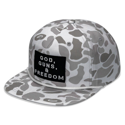 God, Guns, & Freedom Patch Flatbill Hat