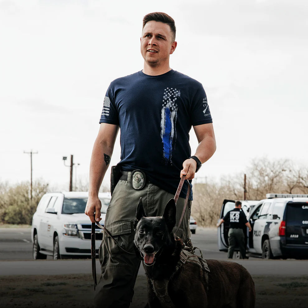 Grunt Style - Blue Line Flag