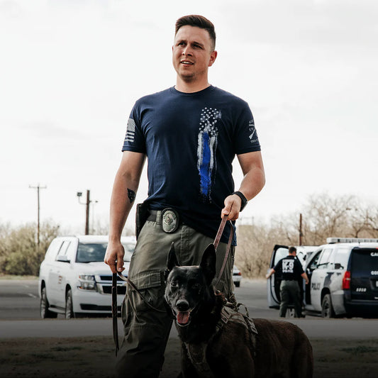 Grunt Style - Blue Line Flag