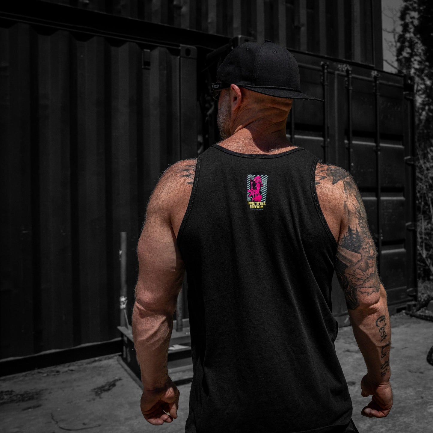 Guns, Titties, Freedom: Tactical Temptation Men's Tank