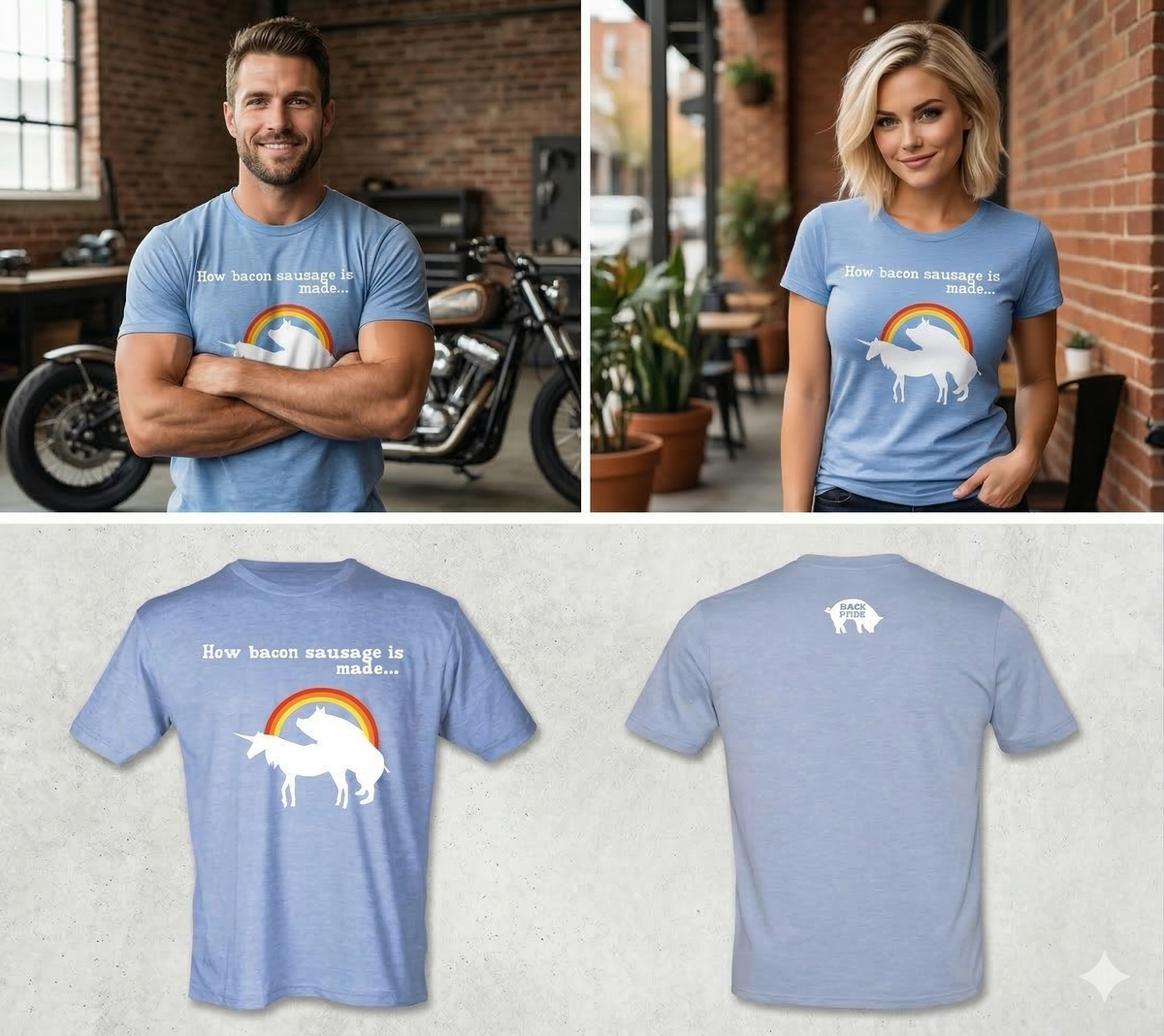 T-Shirt: How Bacon Sausage is Made...