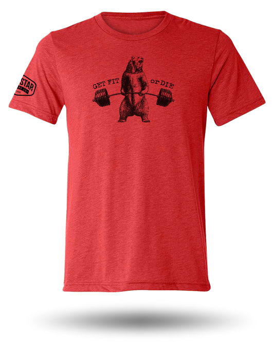 GET FIT OR DIE BEAR TEE (SM - 2XL)