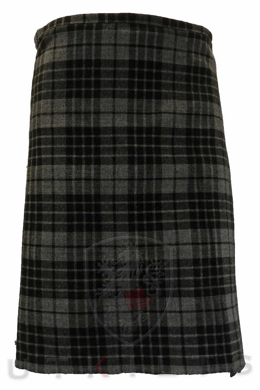 Traditional Kilt – Premium 6–8 Yard Wool, Gray Watch