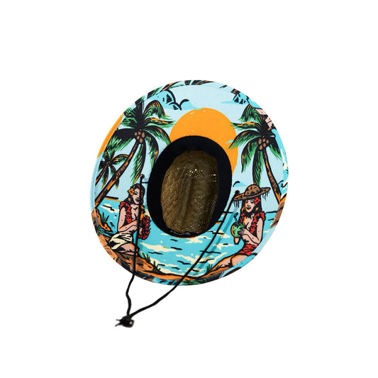Aloha! Hawaiian Hula Beach Straw Hat