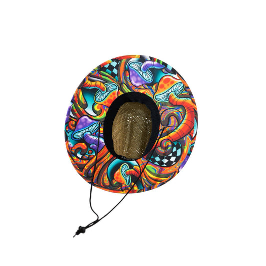 Shrooms in the Shade Straw Hat