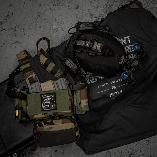 Heaven Doesn't Allow Weak Men Velcro Patch