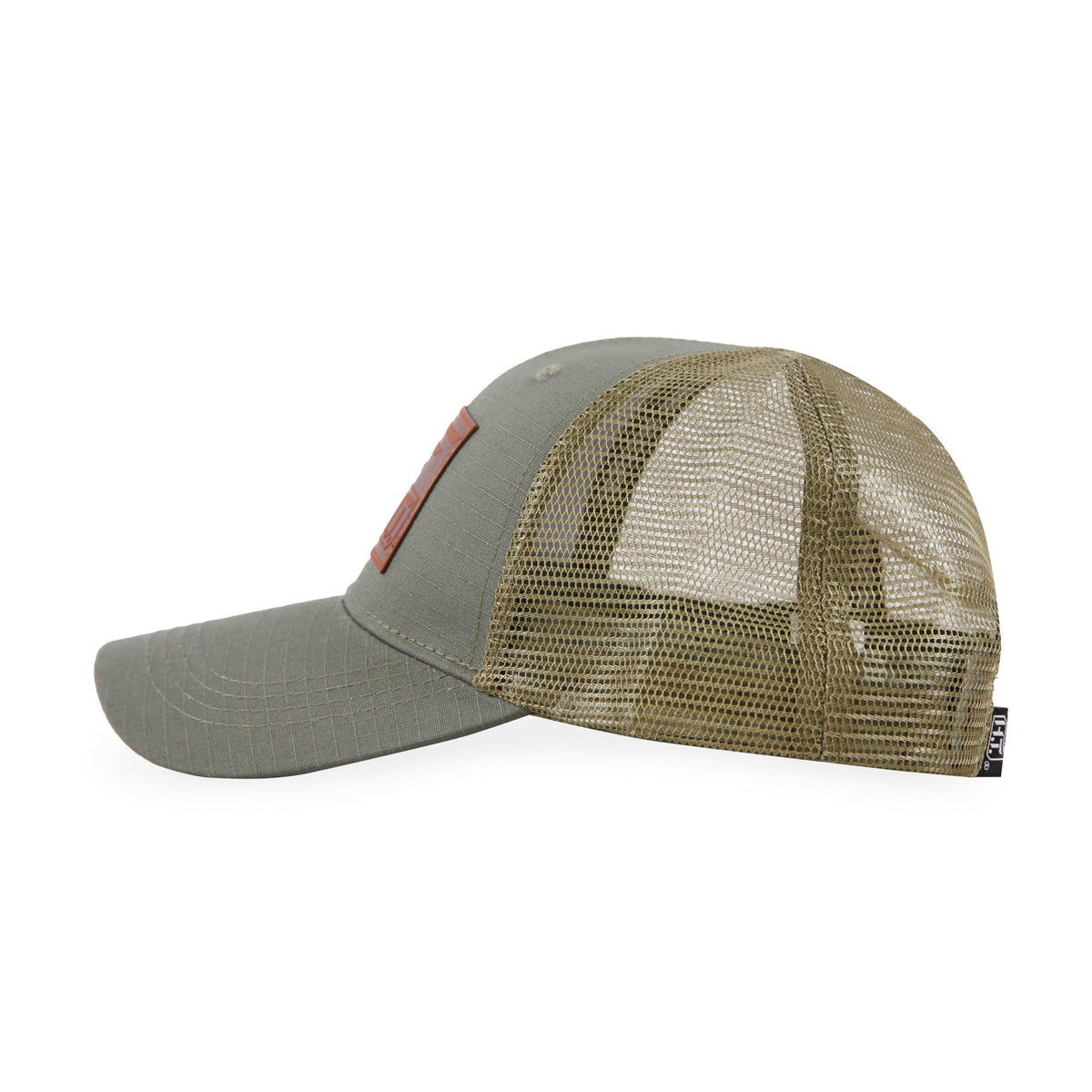 American Flag/HT Leather Logo-Trucker Mesh