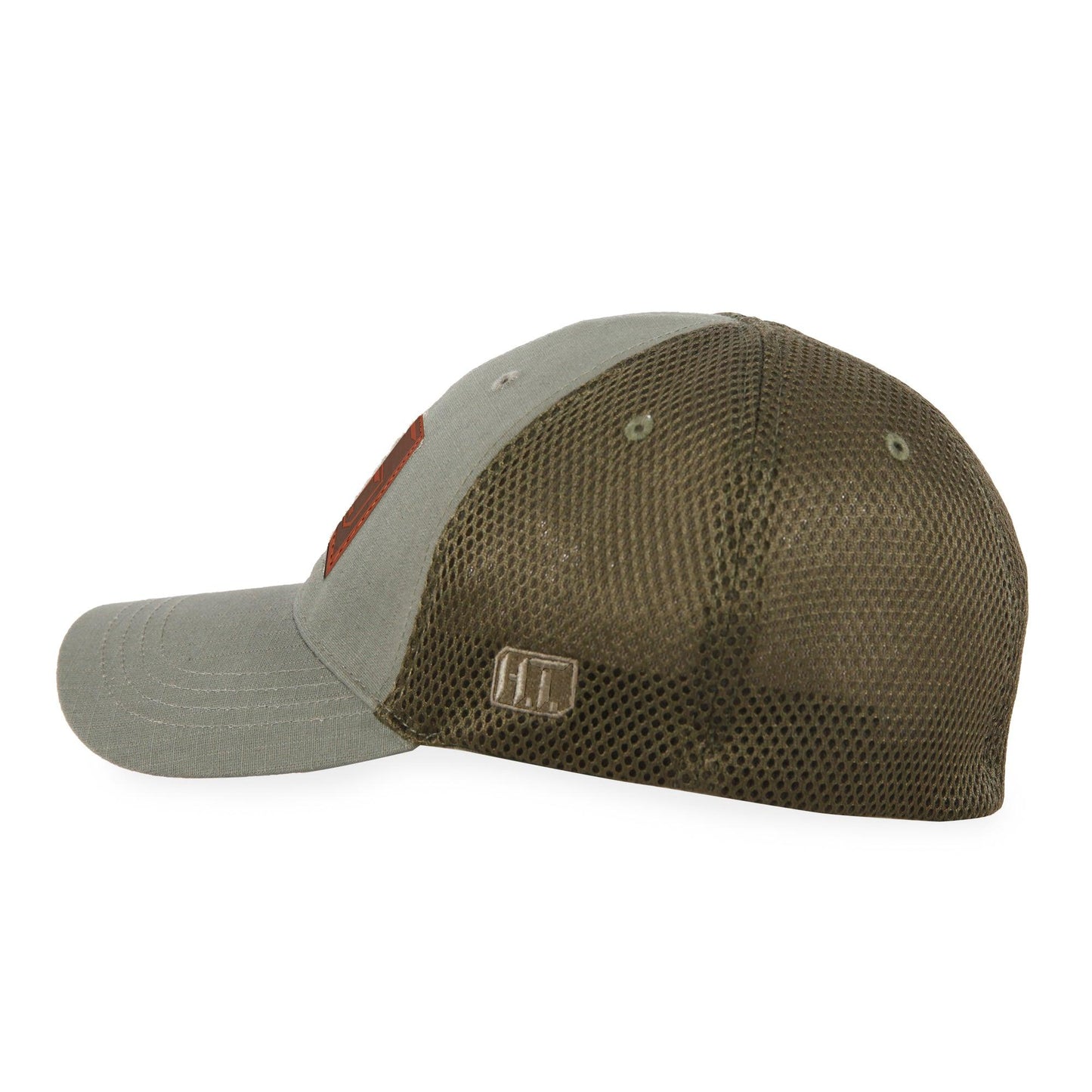 American Flag/HT Leather - Soft Mesh Hat