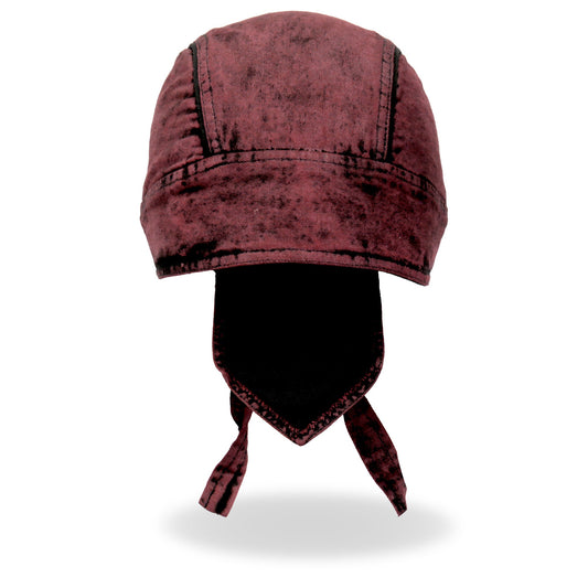 Hot Leathers Rust Dye Denim Lightweight Headwrap HWH1106