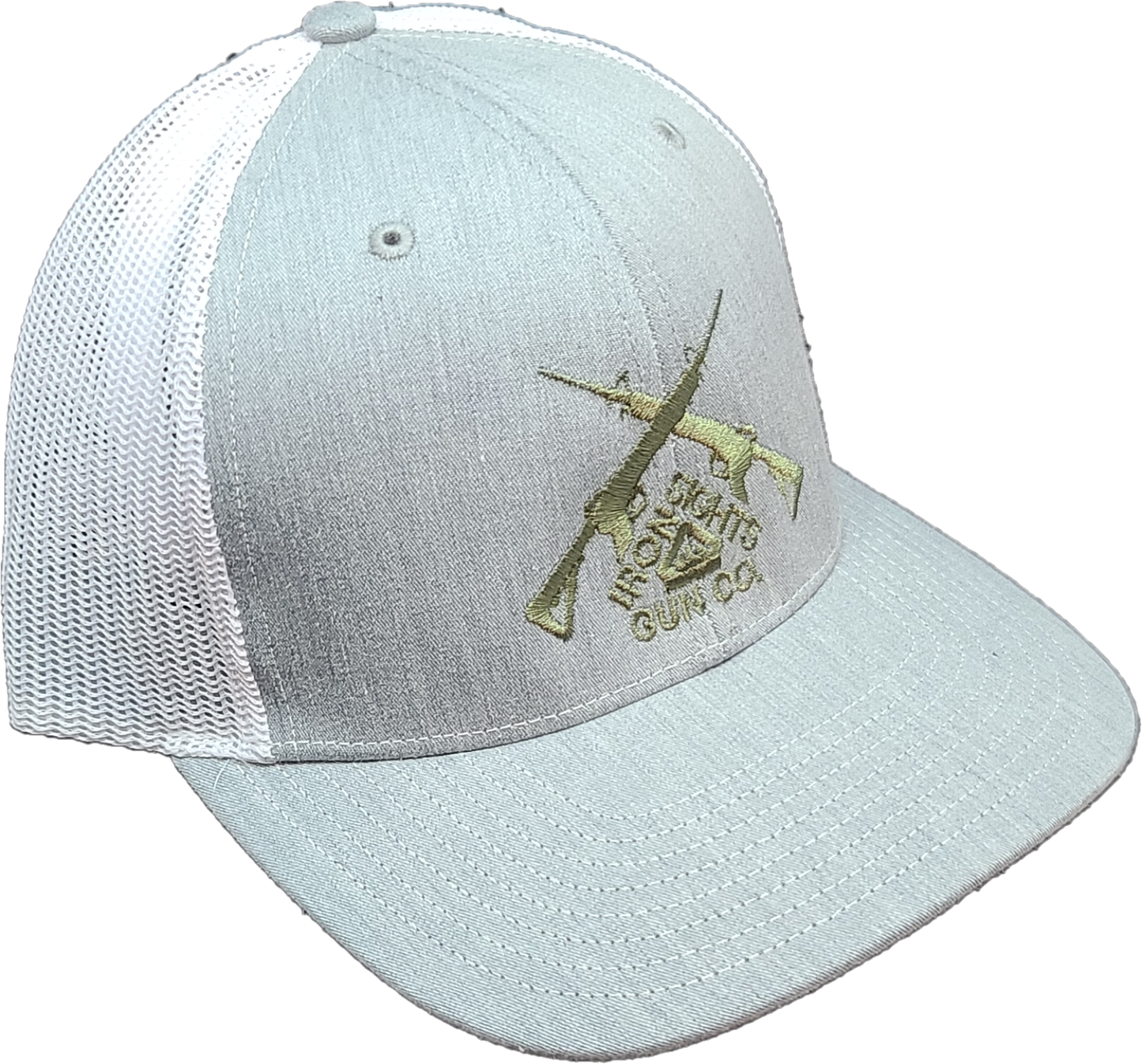 Heather Gray/White Logo Snapback