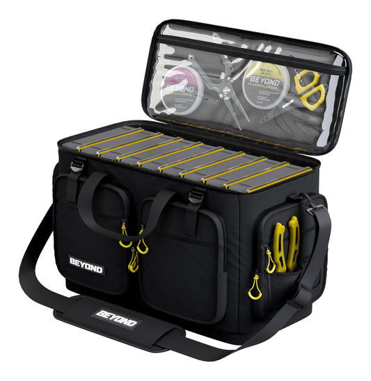 Beyond Fishing Hauler Tackle Bags With or Without Tackle Box Available in Medium, Large, and Extra-Large