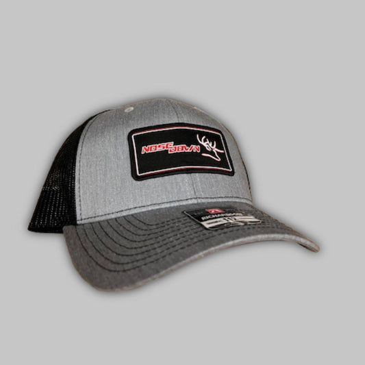 Black Red Woven Trucker Hat