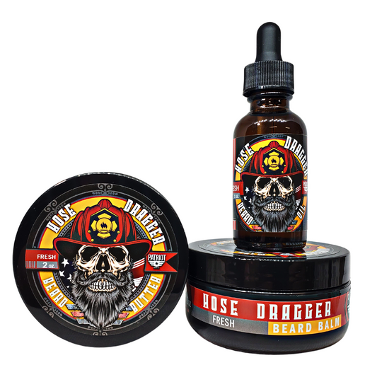 Hose Dragger Beard Bundle Balm/Butter/Oil/Natural Soap
