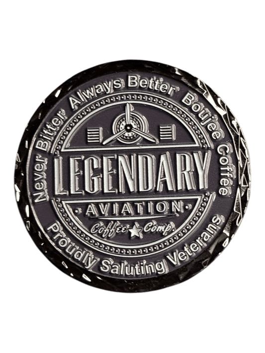 Legendary Aviation Challenge Coin — SR-71 Blackbird | Hand-Stamped, Sequential Numbered, 100% USA Made