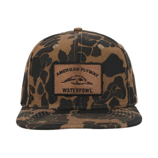 Old School Solid Wax Cap w- Black Trim Patch